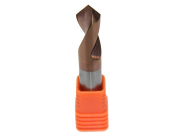 Brazed Carbide Center Cut End Mill / Solid Carbide Chamfer Mill For Machining