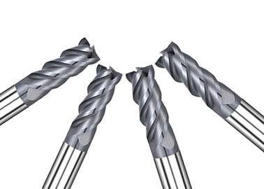 HRC68 ° Flat 4 Flute Carbide End Mill Tốc độ cao Độ cứng cao Thời gian sử dụng dài