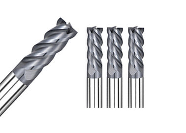 HRC68 ° Tốc độ cao độ cứng cao Flat Carbide End Mill Cutter 4 Flute Long Service Life